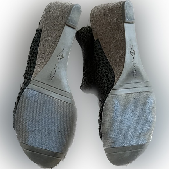 Nina Originals “Nevaeh” Crochet Shootie sz 7 …wedge cork heel - Picture 3 of 5